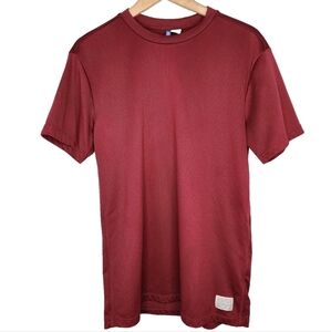 H&M Divided Athletic Jersey Shirt in Maroon Size S